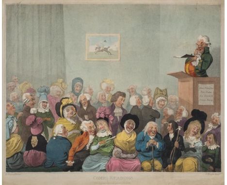 *Knight (Charles, 1743-1826). Comic Readings [and] Tragic Readings, published C. Knight, 1791, hand coloured stipple engravin