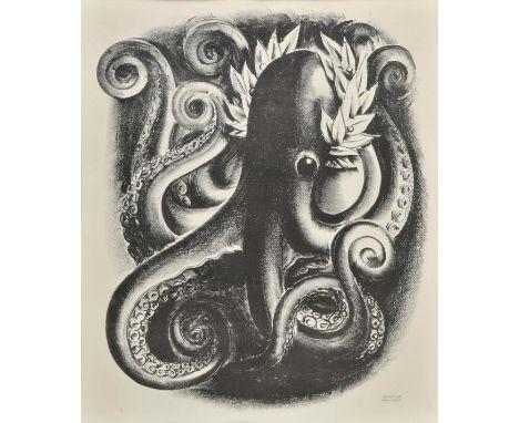 *Gellert (Hugo, 1892-1985). Greed is a Virtue,  lithograph from Comrade Gulliver (1935), signed in pencil to lower right, 43 