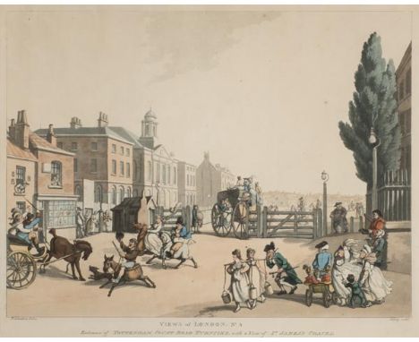 *Schutz (H.). Views of London:- Entrance of Tottenham Court Road Turnpike..., Entrance of Oxford Street or Tyburn Turnpike...