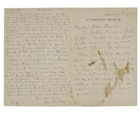 *Richmond (George, 1809-1896). A group of approximately 20 letters from and concerning various members of the Richmond family