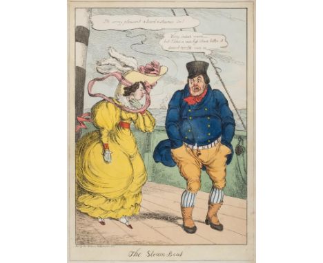 *Caricatures. A mixed collection of twenty caricatures, 19th century, engravings and etchings, many with contemporary hand co