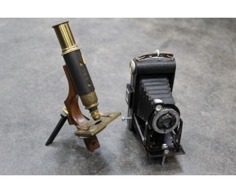 Vintage Kodak camera and SBL microscope 