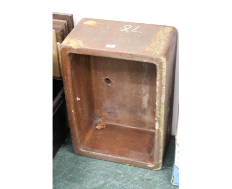 Brown glazed trough
