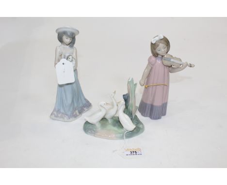 Lladro figurine, Nao figurine and Nao bird