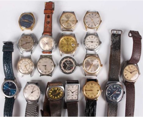 A collection of assorted gentlemen's wristwatches, including Ingersoll, Citizen, Sindaco, Timex and Amida, together with a sm