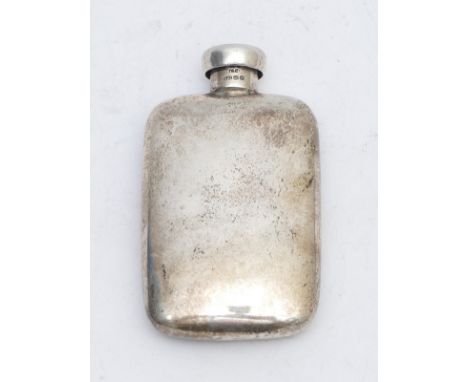 A Tiffany &amp; Co silver perfume flask, London import 1988, 43mm, 16gm, pouch 