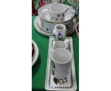 Portmeirion jugs, vase, etc., Royal Worcester cake stand.