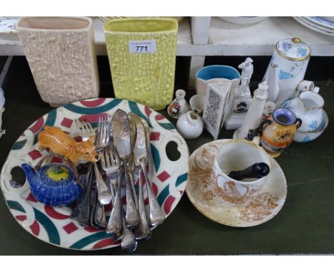 Sylvac vases, Crestedware, etc.