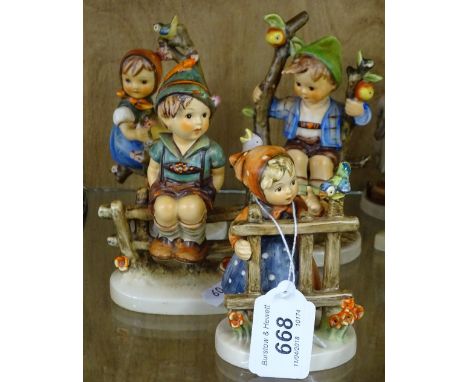 4 Goebel's Hummel figures.