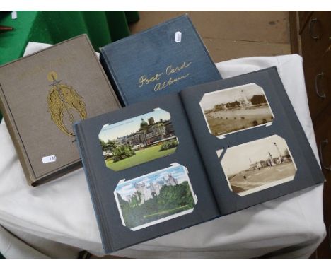3 Albums containing 500 Vintage GB topographical postcards.