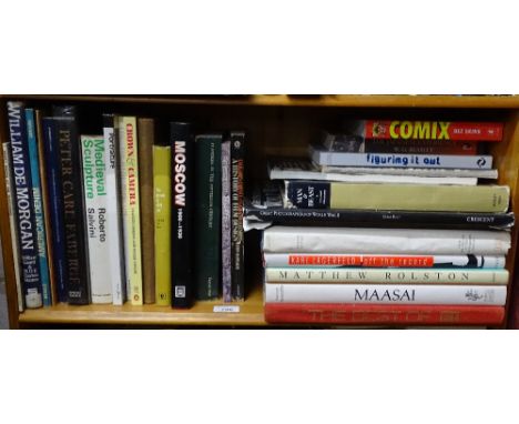 A shelf of various Reference books, etc.