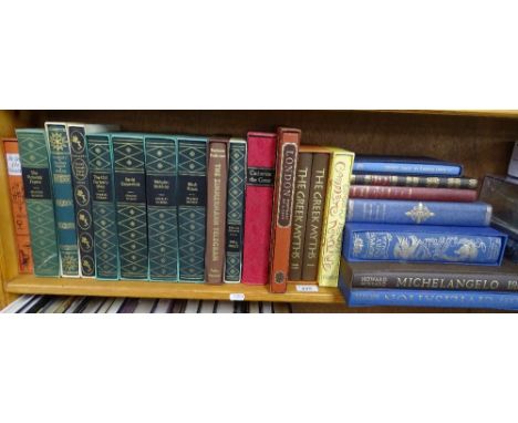 Folio edition books including Dickens and Art book.