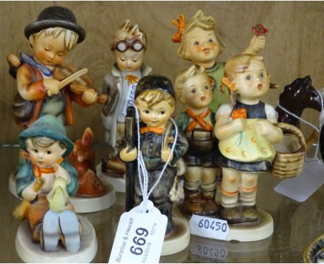 6 Goebel's Hummel figures.