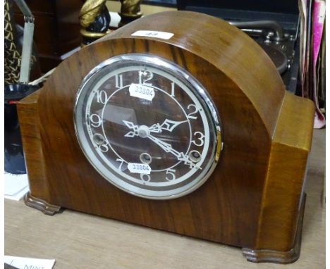 Art Deco 3-train mantel clock.