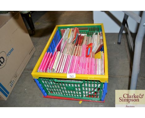 A box of Ordnance Survey maps