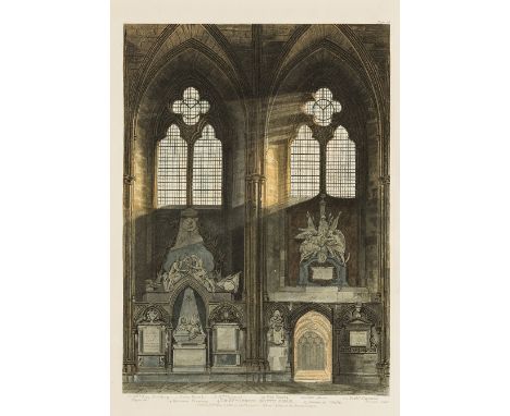 Ackermann (Rudolph) The History of the Abbey Church of St. Peter's Westminster, Its Antiquities and Monuments, 2 vol., first 