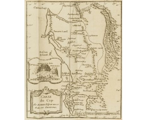 Africa.- La Caille (Nicolas-Louis de) Journal historique du voyage fait au Cap de Bonne-Esperance, first edition, folding eng