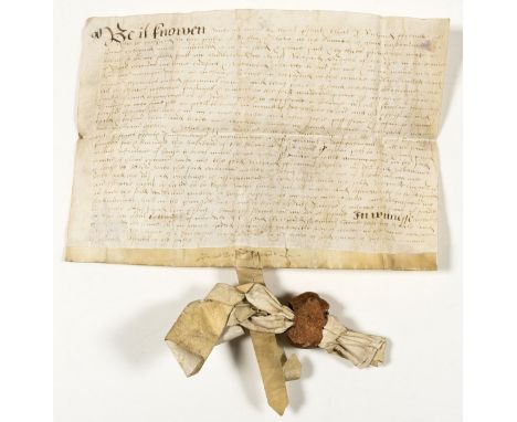 Gloucestershire/Worcestershire.- Letter of attorney by Richard pfremend appointing Richard Hygges his attorney to lease his m