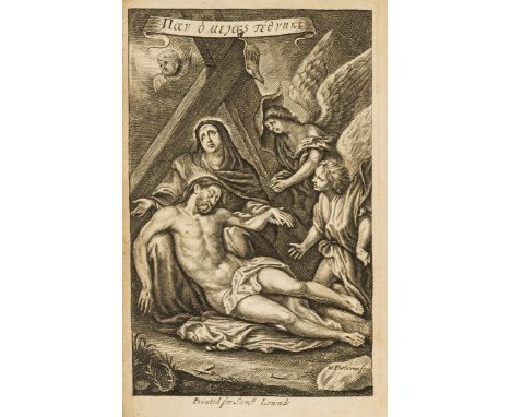 Religion.- Horneck (Anthony) The Crucified Jesus..., second edition, engraved frontispiece, title in red and black, signature