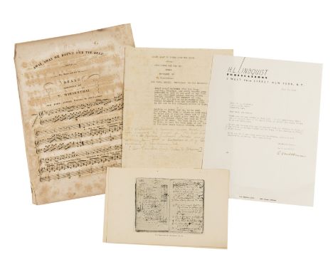 NO RESERVE Pleadwell (Frank Lester).- correspondence and other sundry pieces collected by Pleadwell, letters from Lindquist P