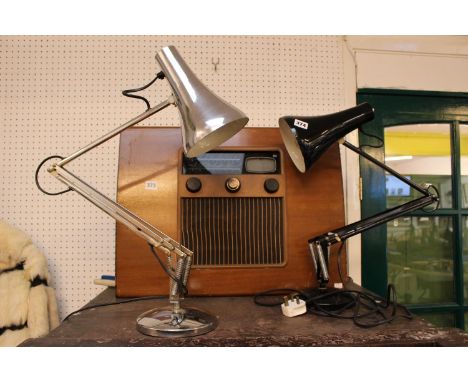 Herbert Terry &amp; Sons Chrome Model 90 Angle poise Lamp and another Angle Poise Lamp