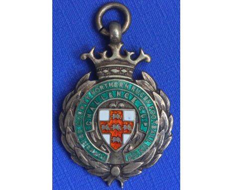 A silver gilt and enamel medal won by the legendary Ken Traill of Bradford Northern for winning the Challenge Cup in 1948-49.