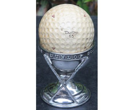 Silver Dunlop Hole in One trophy hallmarked Birmingham 1929 and made by the Birmingham Medal Co.