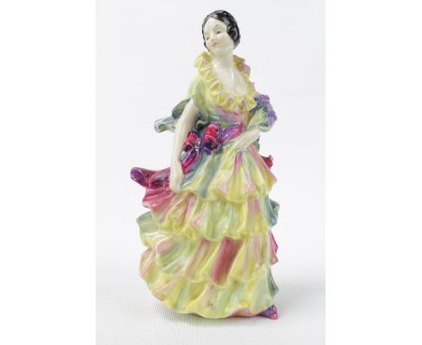 Royal Doulton 'Pamela' HN 1469 (First Version model 711), designed by Leslie Harradine, withdrawn 1937. 20.5cm in Height. Sta