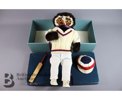 Seven sporting owls from London Owl Company in boxes including; The Jockey, The Guards Officer, The Cricketer, The Tennis Pla
