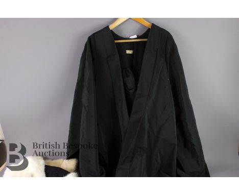 Graduate cape, mortar and ermine stole, Gray &amp; Sons Durham.&nbsp;