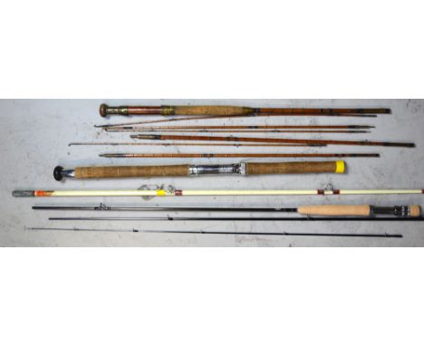 Three vintage fishing rods to include, 'Total Fly Fisher' and fishing tackle by Marco (3). CONDITION REPORT Other rods named 