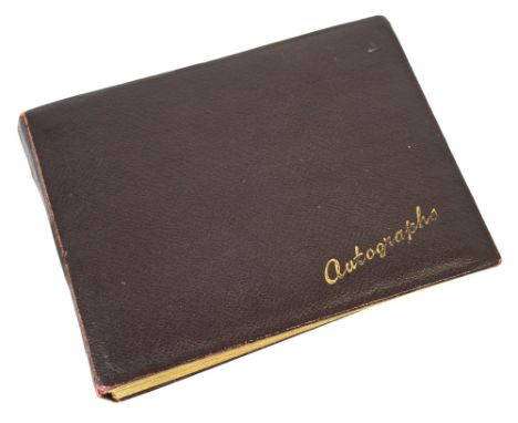 A remarkable autograph book consigned by the daughter of O.V. Lucas, former captain of the RMS Aquitania and RMS Queen Elizab