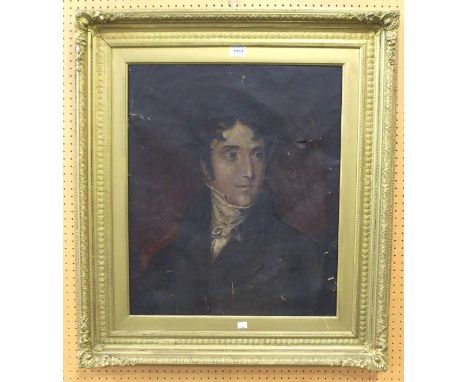 BRITISH SCHOOL Portrait of a gentleman, head and shoulders, oil on canvas, 63 x 52cm Condition Report: Available upon request