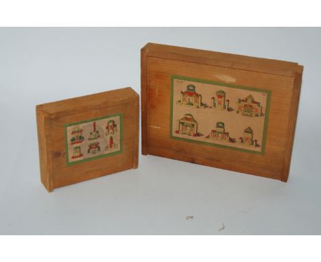 Two vintage wood block puzzles and various board games Condition Report: Available upon request