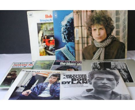 Vinyl - Bob Dylan / John Mayall - collection of 9 LP's to include 6 from Bob Dylan to include Blonde On Blonde, Bringing It A