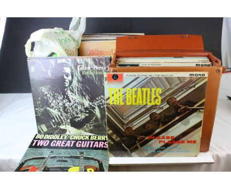 Vinyl - Over 60 Rock and Pop LPs to include Elvis, Rolling Stones, The Beatles, Bo Diddley / Chuck Berry, etc, condition vari