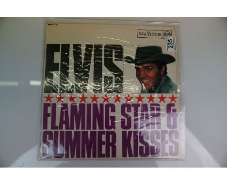 Vinyl - Elvis Flaming Star and Summer Kisses LP on RCA Victor 7723 black label with RCA red dot, sleeve and vinyl very clean 