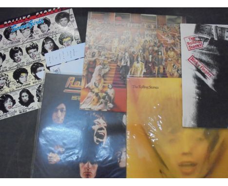 Vinyl - The Rolling Stones 5 LP's to include Some Girls (German press), Rolled Gold (Nova yellow/green label), It's Only Rock