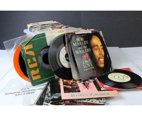 Vinyl - Collection of over 100 pop 45's from the 80's onwards including Europe, Michael Jackson, Billy Joel, East 17 and any 
