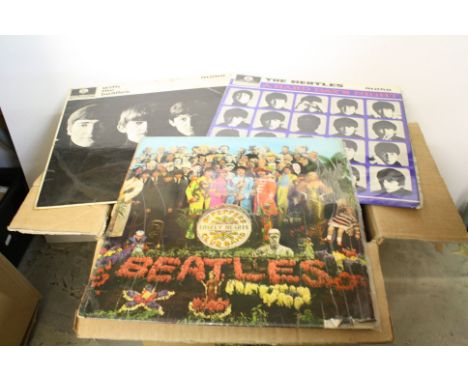 Vinyl - around 40 LPs to include 15 Beatles, Elvis and rock and roll compilations