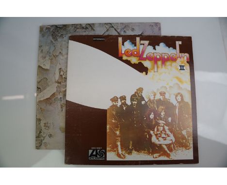 Vinyl - Led Zeppelin two LP's to include Two (Atlantic KSD 19127) Canadian pressing, green and orange label and Four (K 50008