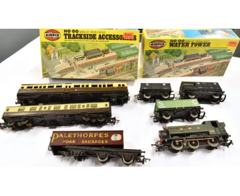 [OO GAUGE]. A MISCELLANEOUS COLLECTION  comprising a Lima G.W.R. 0-6-0 pannier tank locomotive, 9400, green livery, unboxed; 
