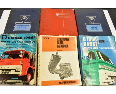 AUTOMOBILIA - ASSORTED COMMERCIAL VEHICLE PRODUCT LITERATURE comprising a Ford Commercial D Series 1965/- Parts List, March 1