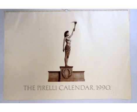 A Pirelli calendar - 1990, subjects themed around the ancient Olympics, with original cardboard sleeve.