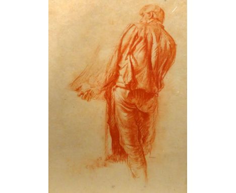 # Attributed to Sir Frank William BRANGWYN (1867-1956) Standing Male Figure Lithograph Framed and glazed Picture size 40 x 28