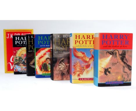 ROWLING J. K. - Harry Potter and the Goblet of Fire, first edition with dust jacket, together with five further editions from