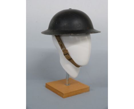 WWII British military helmet stamped possibly E96 BMD 1 1939 