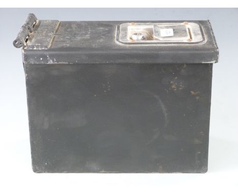 An ammunition or handgun box suitable for a vehicle with two keys, D33 x W17 X H24cm