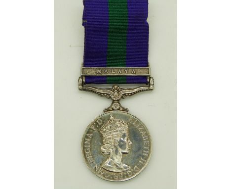 General Service Medal with Malaya clasp named to 22821178 CFN. D. Mills R.E.M.E, together with a lighter inscribed Major W.C.