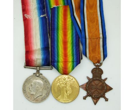 WWI medals, death plaque and associated documentation etc for Edward Mullins of the 6th Somerset Light Infantry, the medals c